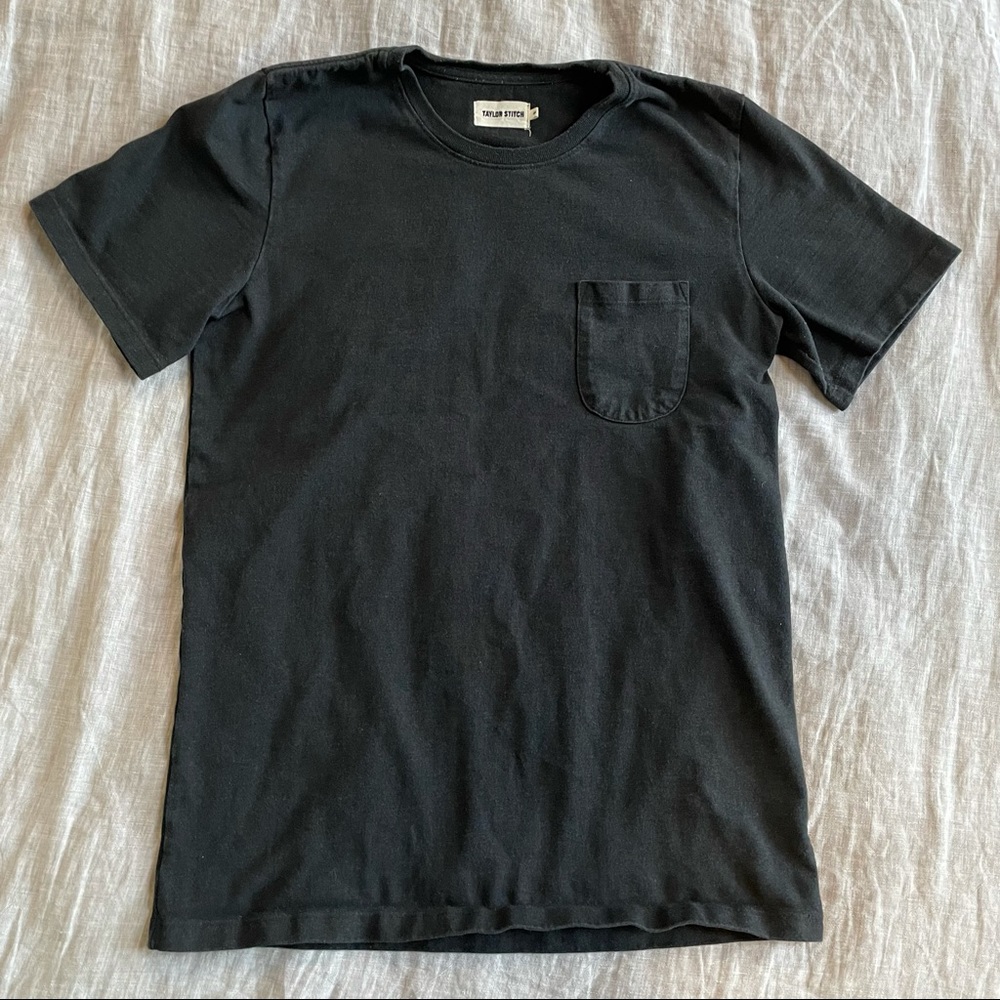 Taylor Stitch Heavy Bag Tee in Black